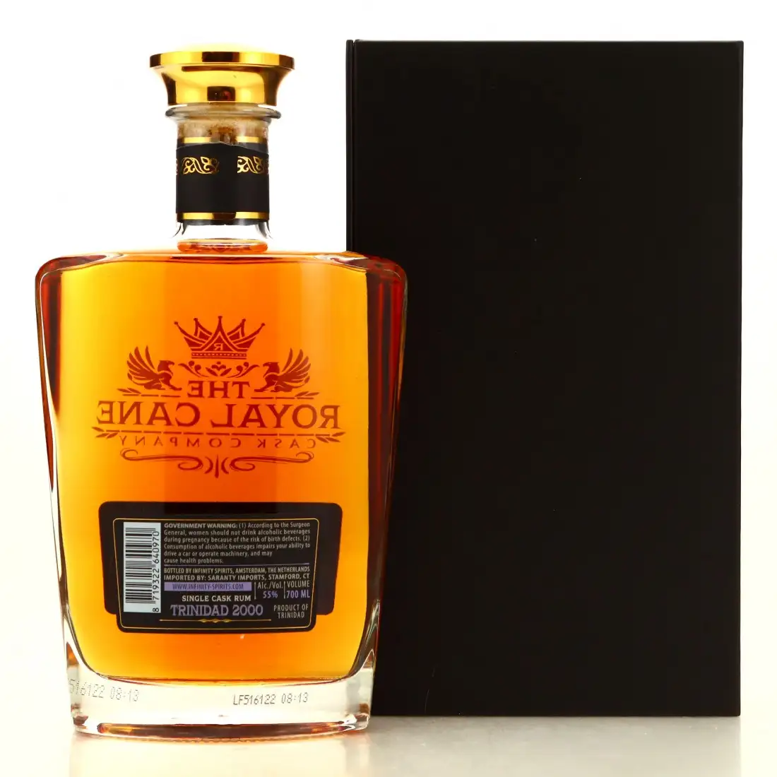 Hochauflösendes Bild von Infinity Spirits T.D.L The Royal Cane Cask Company Trinidad 2000