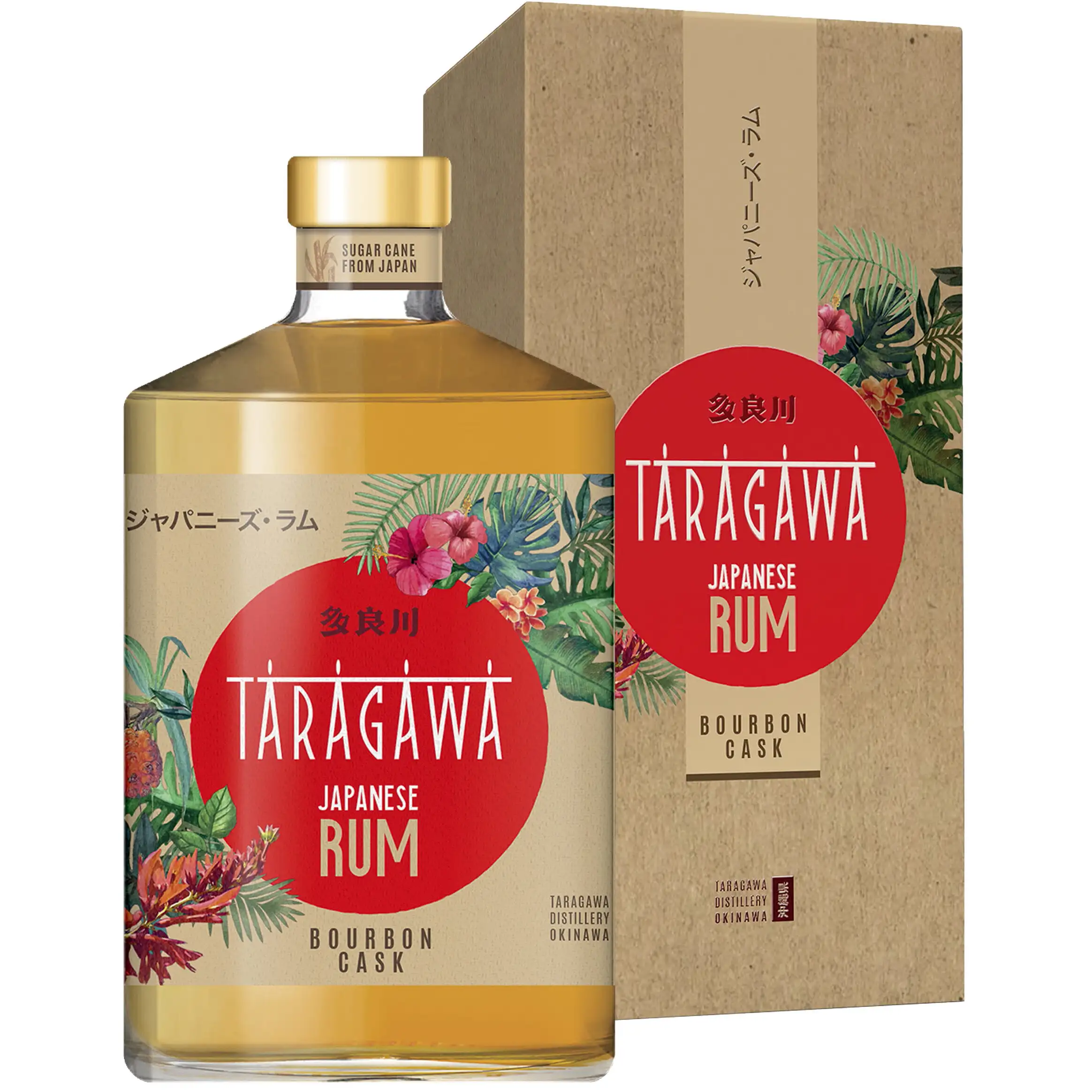 Bottle of Taragawa Distillery Japanese Rum Bourbon Cask