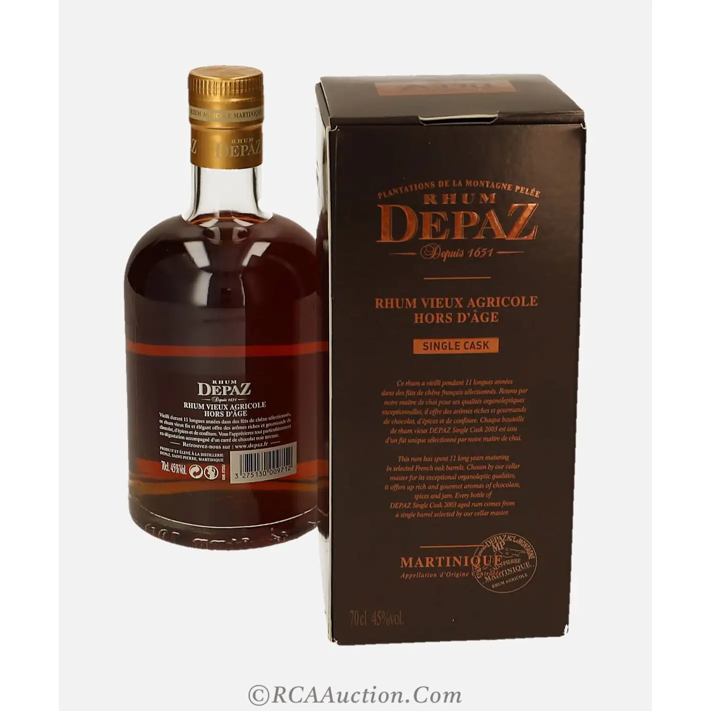 Hochauflösendes Bild von Depaz Single Cask 2003