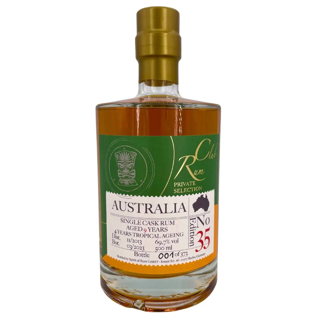Bottle of Beenleigh Rumclub Private Selection Ed. 35 Australia 2013