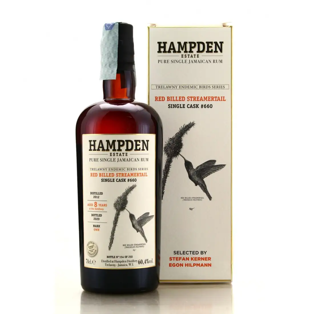 Bottle of Velier Hampden Trelawny Endemic Birds (Red Billed Streamertail) OWH 2012