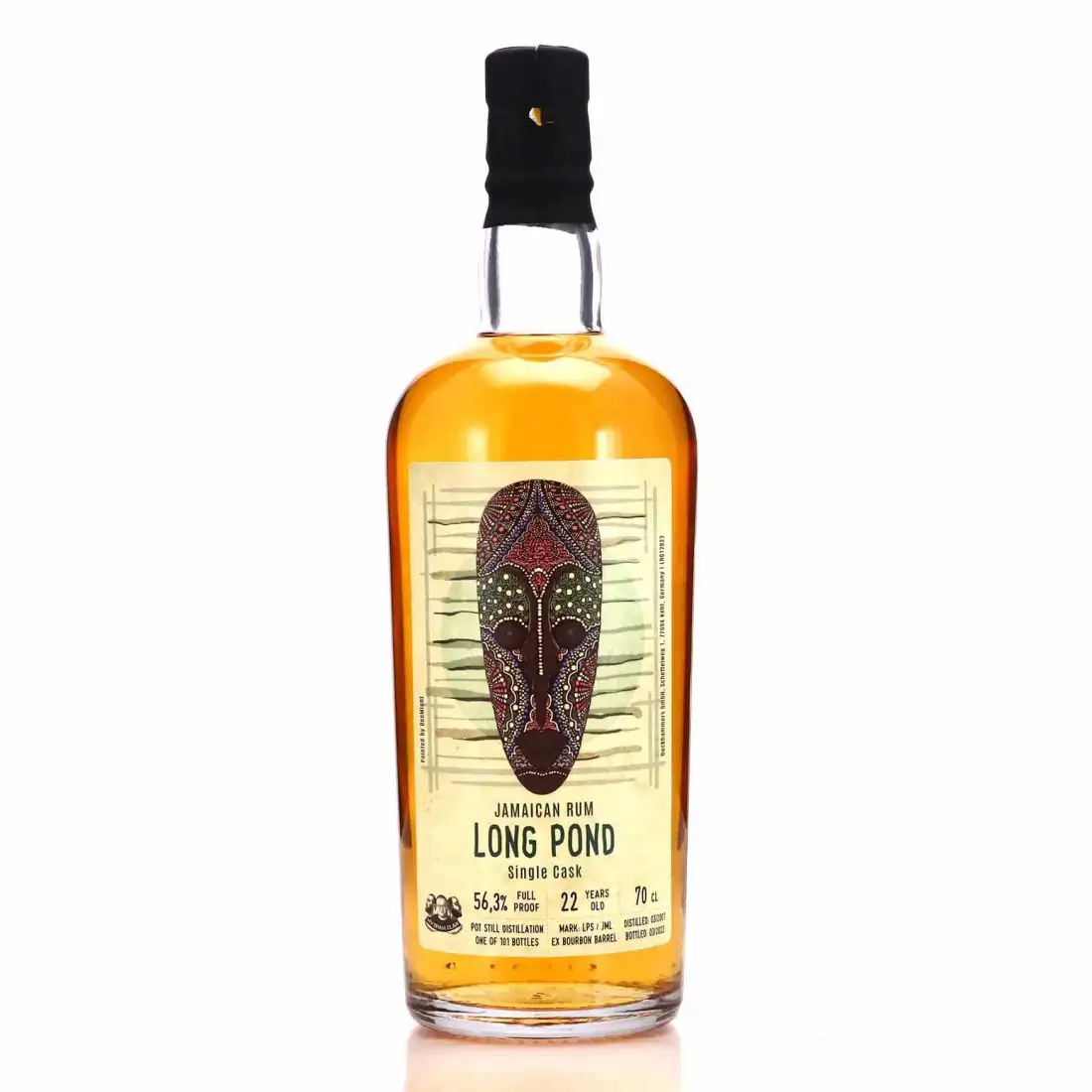 Bottle of Wu Dram Clan Long Pond Jamaican Rum LPS 2001