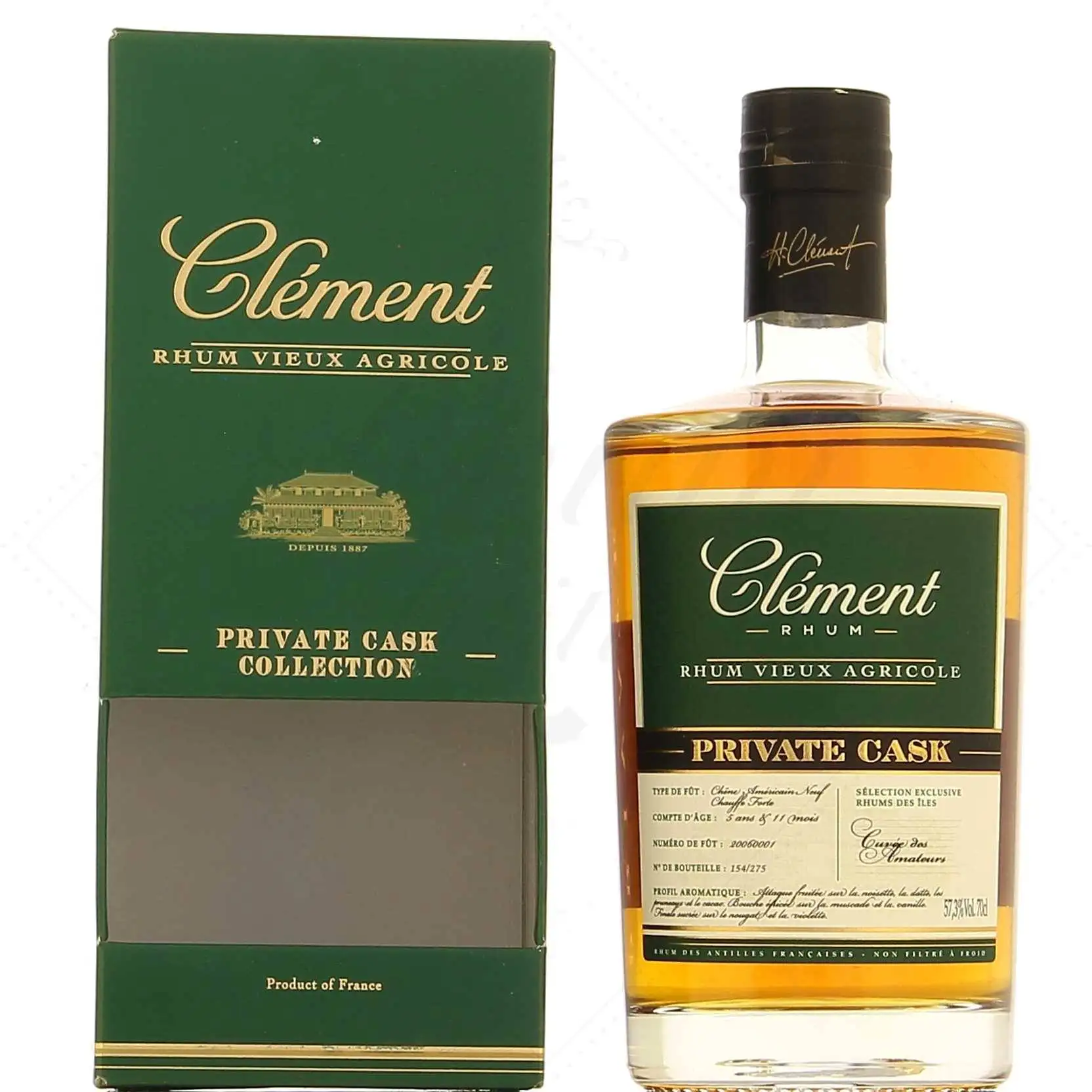 Bottle of Clément Private Cask (Cuvée Amateurs)