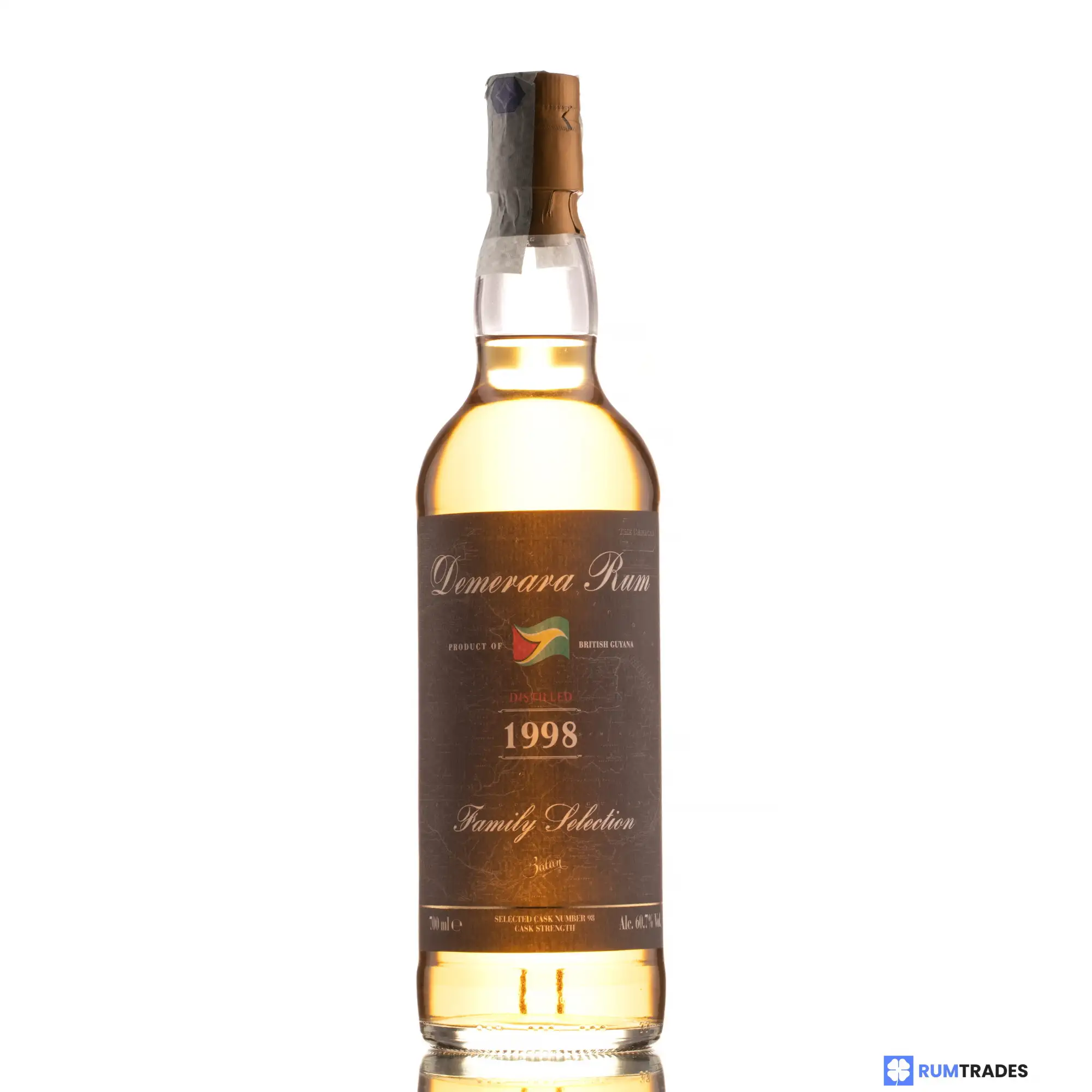 Hochauflösendes Bild von Balan Diamond Demerara Rum Family Selection 1998