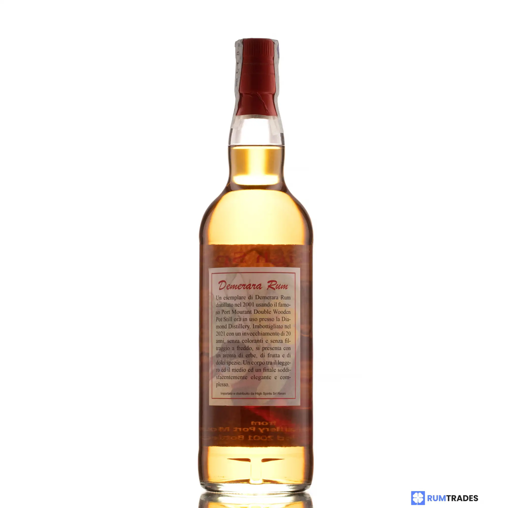 Hochauflösendes Bild von High Spirits Collection Diamond (Port Mourant) Demerara Rum (Toucans Collection) 2001