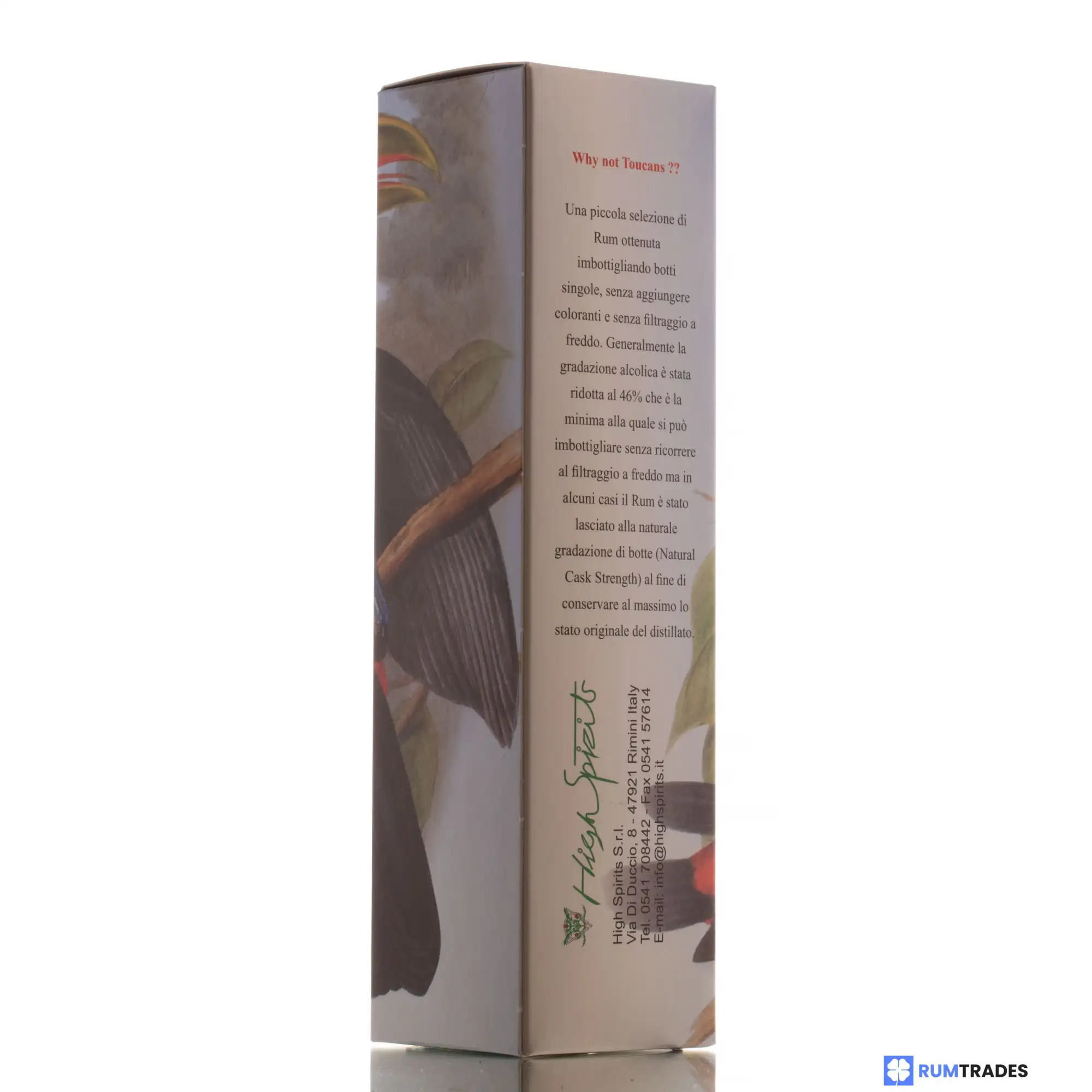 Hochauflösendes Bild von High Spirits Collection Clarendon Toucans Collection Jamaica Rum JMM 1997