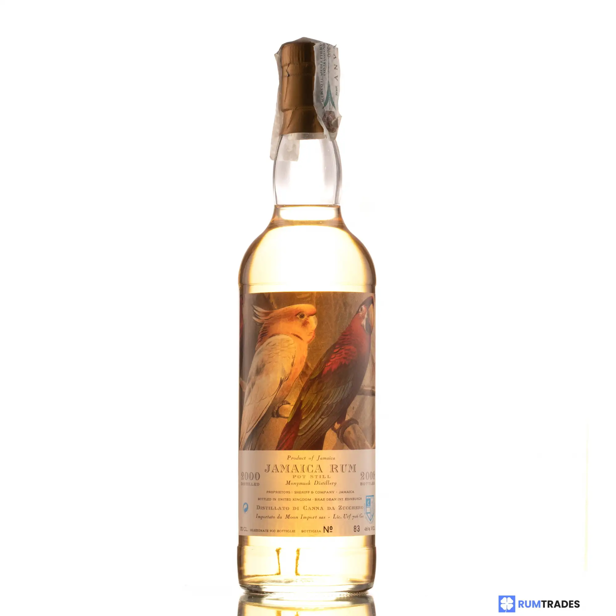 High resolution image of Moon Import Clarendon Jamaica Rum 2000