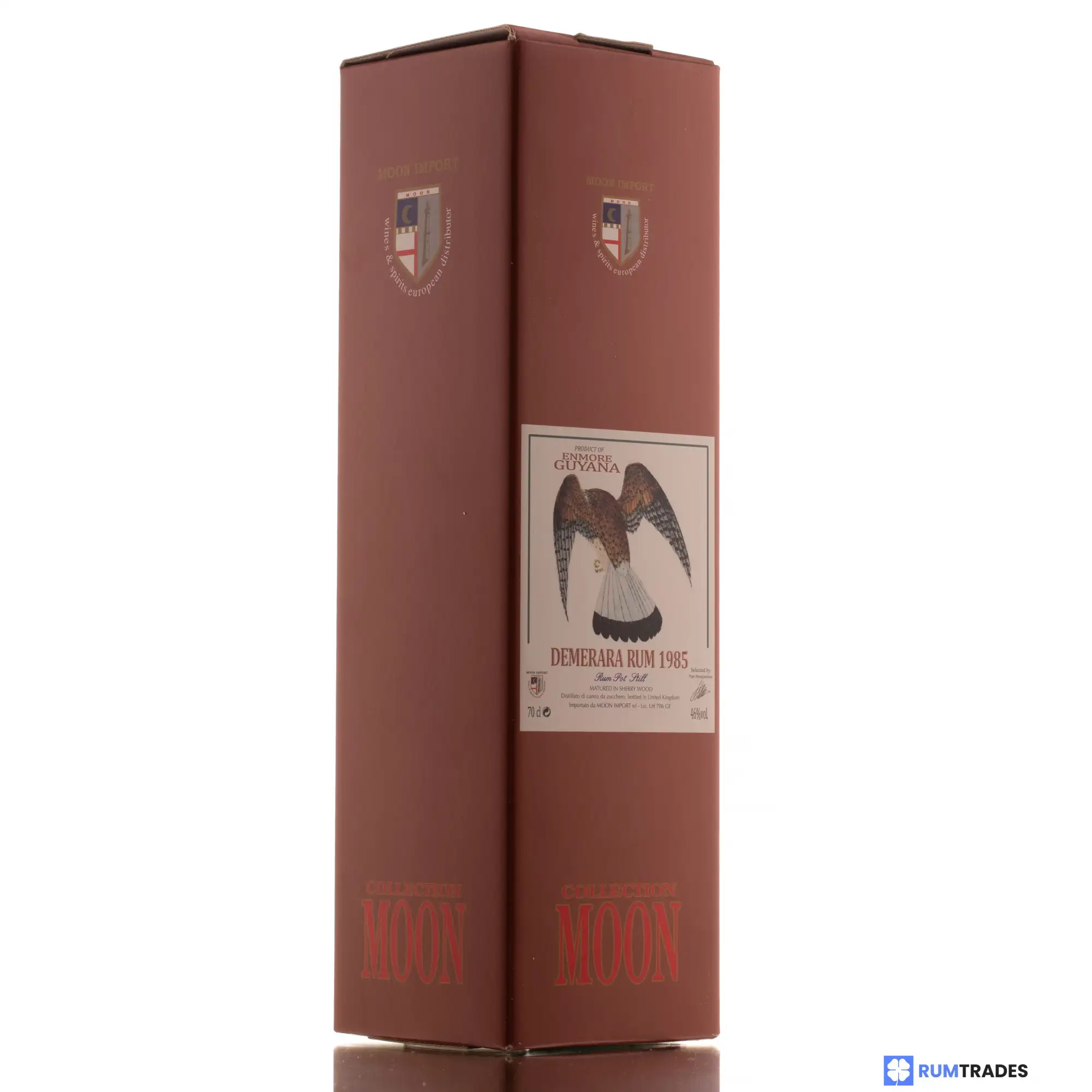 Hochauflösendes Bild von Moon Import Enmore (Versailles) Demerara Rum 1985