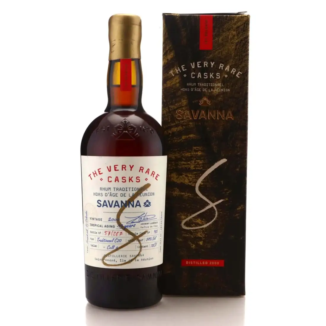 Bottle of Savanna The Very Rare Cask (Traditional C20) 2000