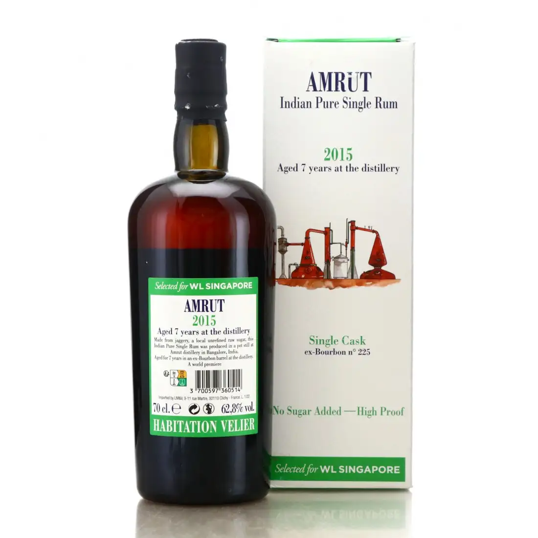 Hochauflösendes Bild von Habitation Velier Amrut Indian Pure Single Rum (Whisky Live Singapore) 2015