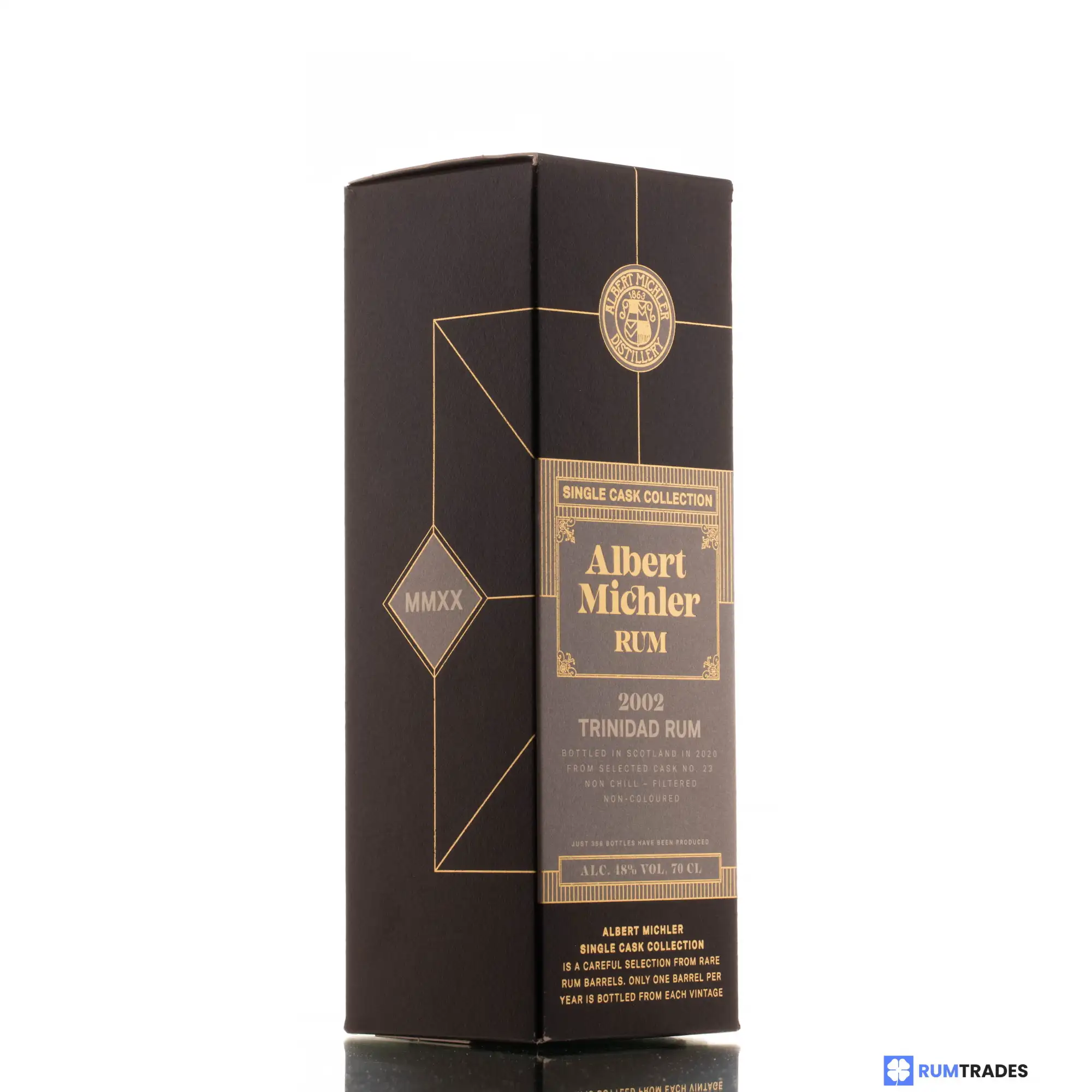 Hochauflösendes Bild von Albert Michler Distillery T.D.L Trinidad Rum 2002