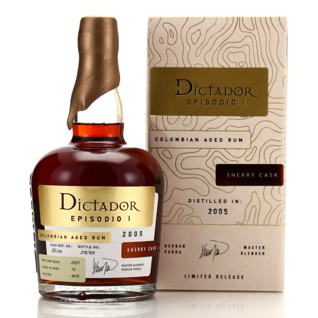 Bottle of Dictador Episodio I 2005