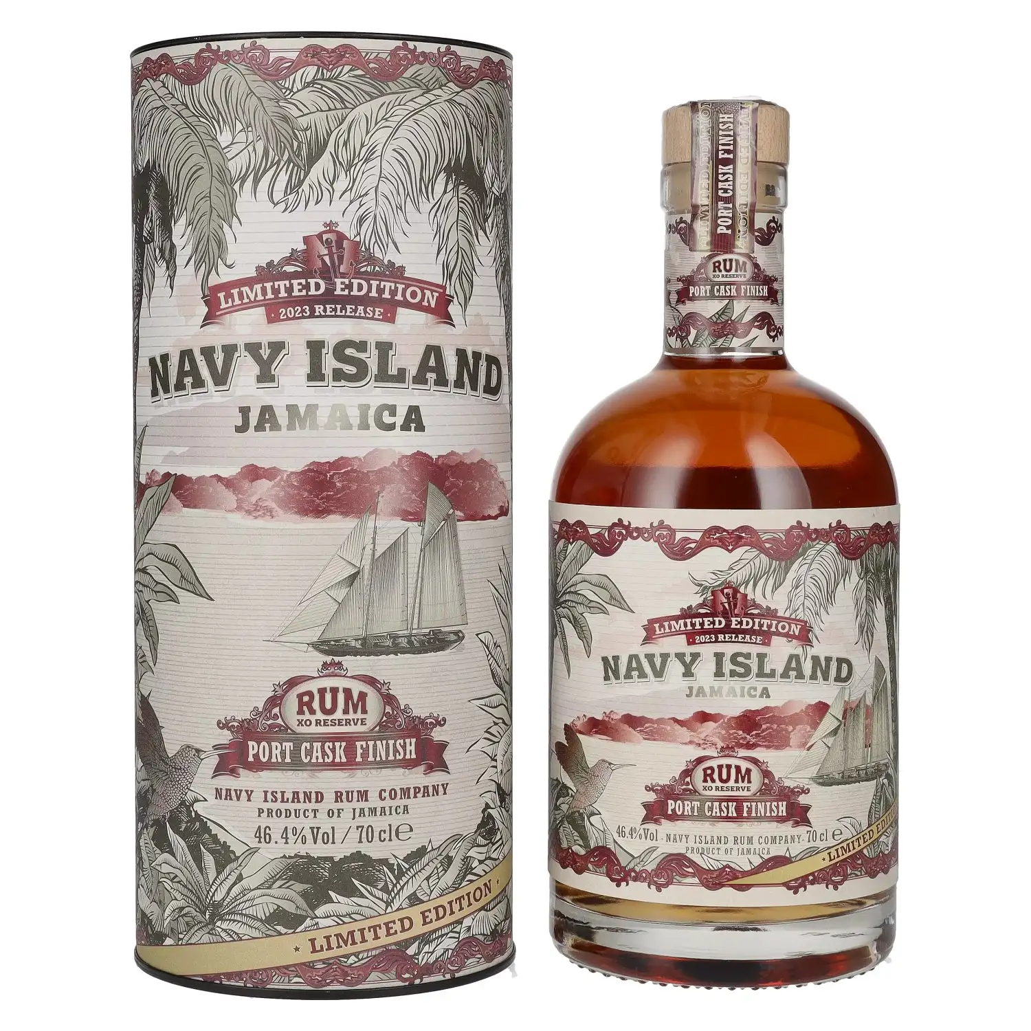 Bottle of Navy Island Rum XO Reserve Port Cask Finish