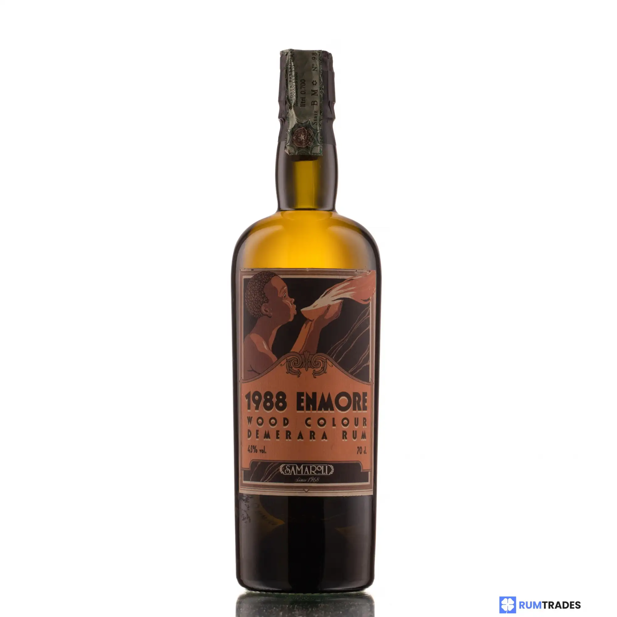 Hochauflösendes Bild von Samaroli Enmore Wood Colour Demerara Rum 1988