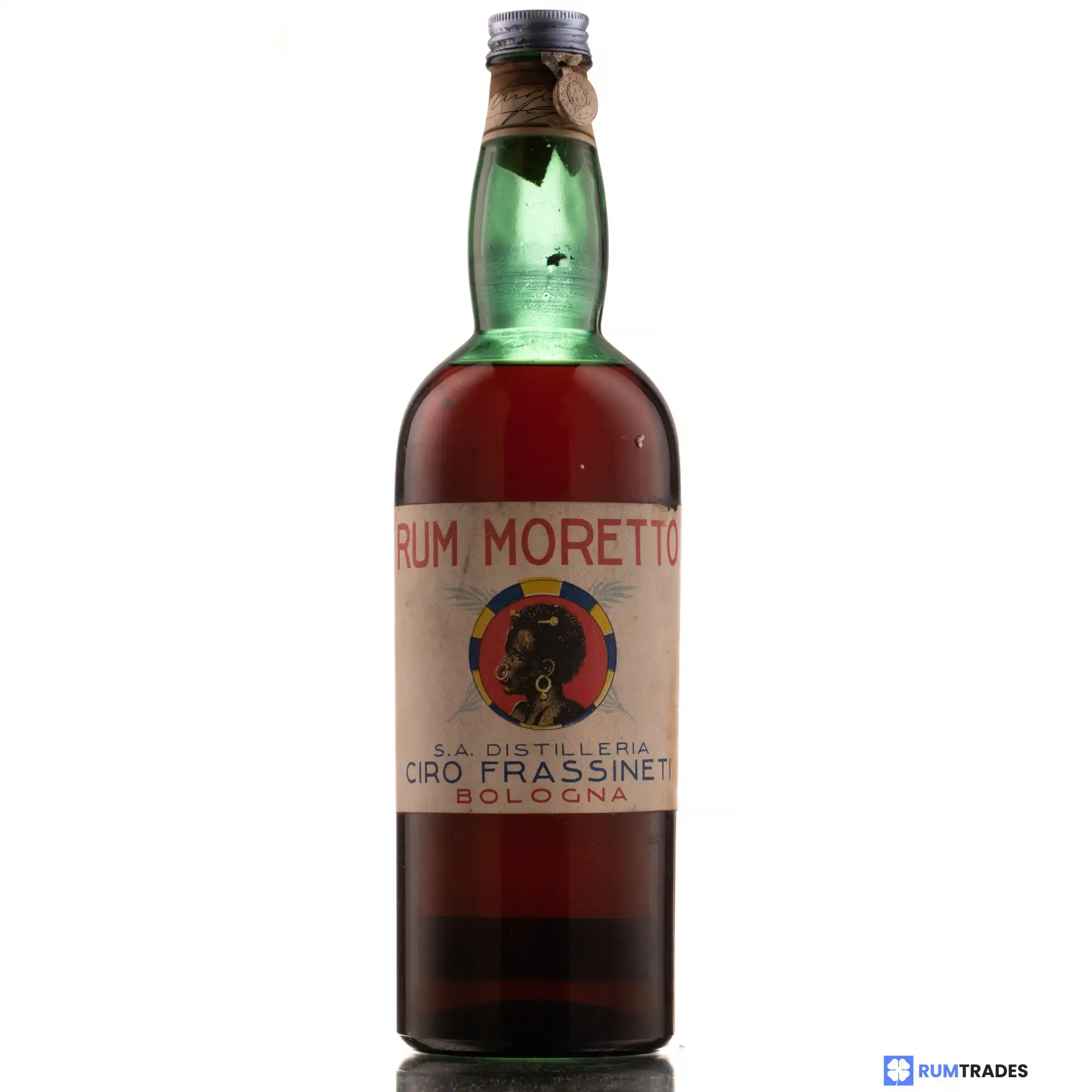 Bottle of Ciro Frassineti Rum Moretto 1940s