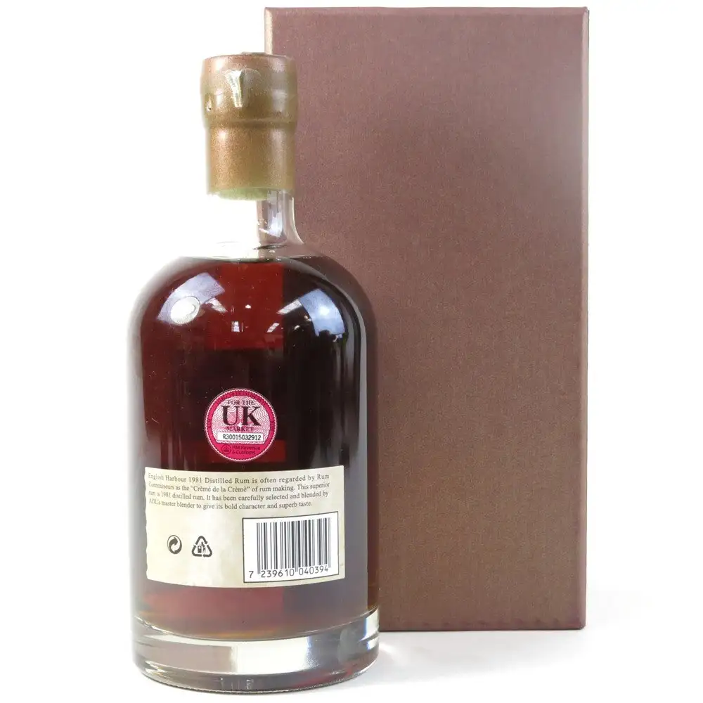 Hochauflösendes Bild von The Antigua Distillery English Harbour 25 Years 1981