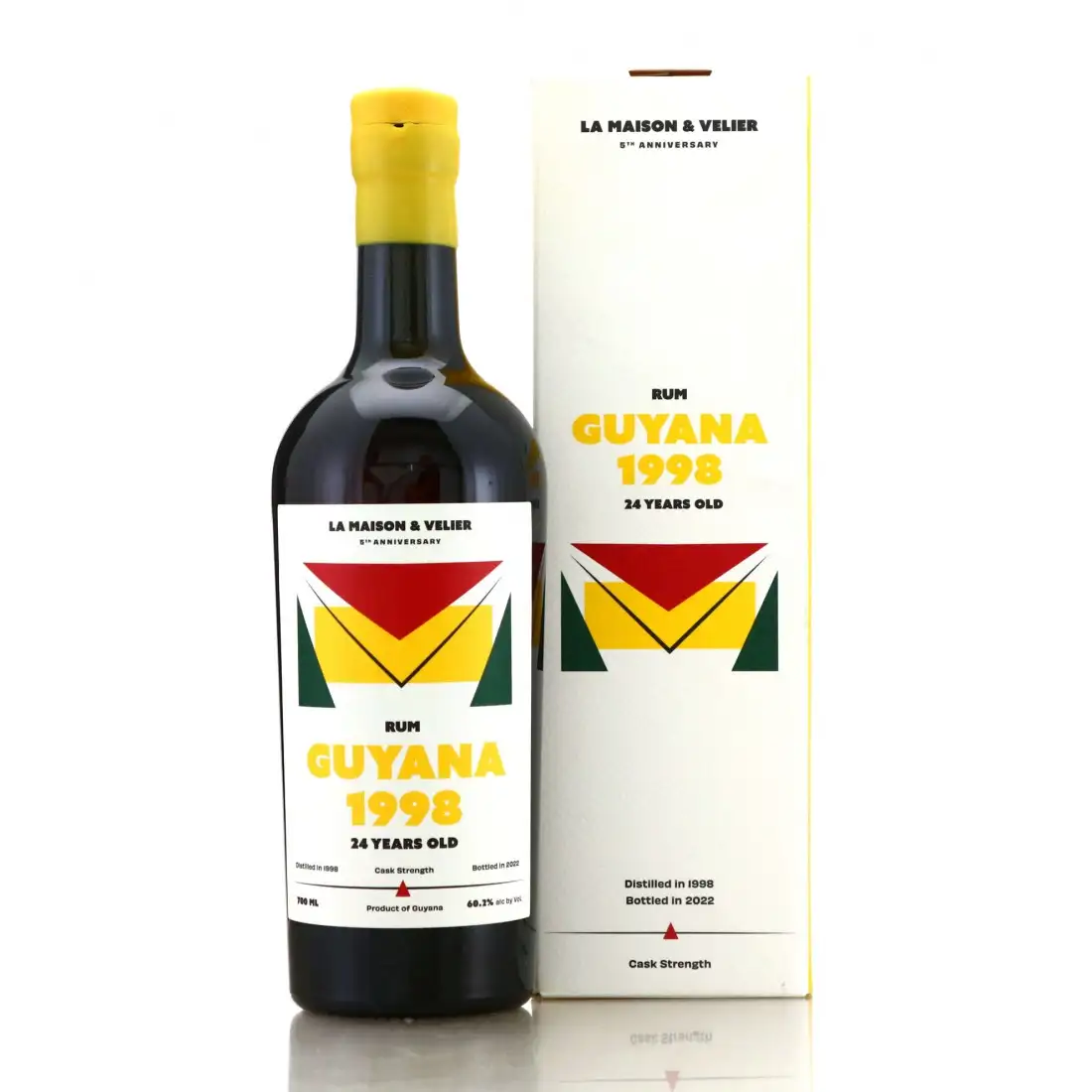 Bottle of La Maison & Velier Port Mourant Rum Guyana (Flag Series) 1998