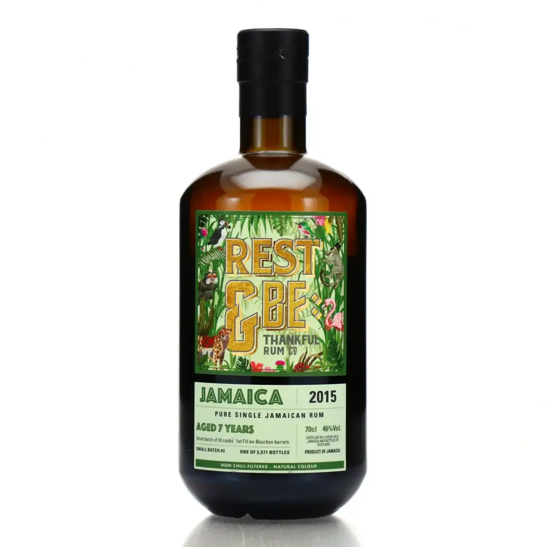 Bottle of Rest & Be Thankful Worthy Park Pure Single Jamaican Rum 2015