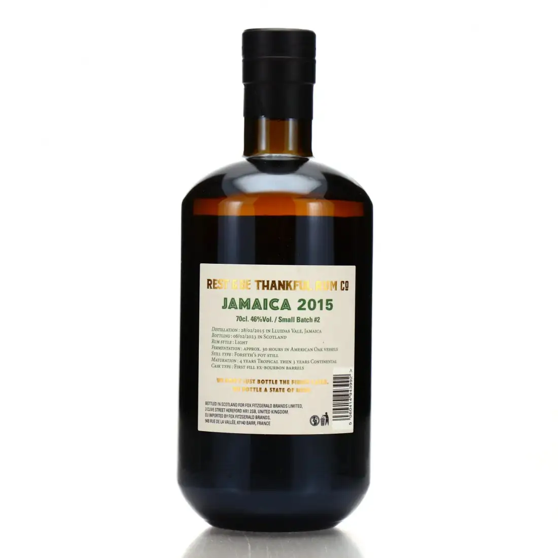 Hochauflösendes Bild von Rest & Be Thankful Worthy Park Pure Single Jamaican Rum 2015