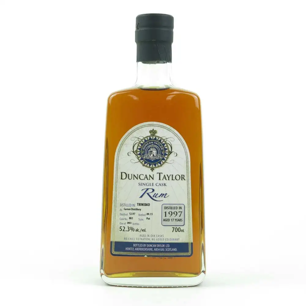 Bottle of Duncan Taylor Caroni Single Cask Rum HTR 1997