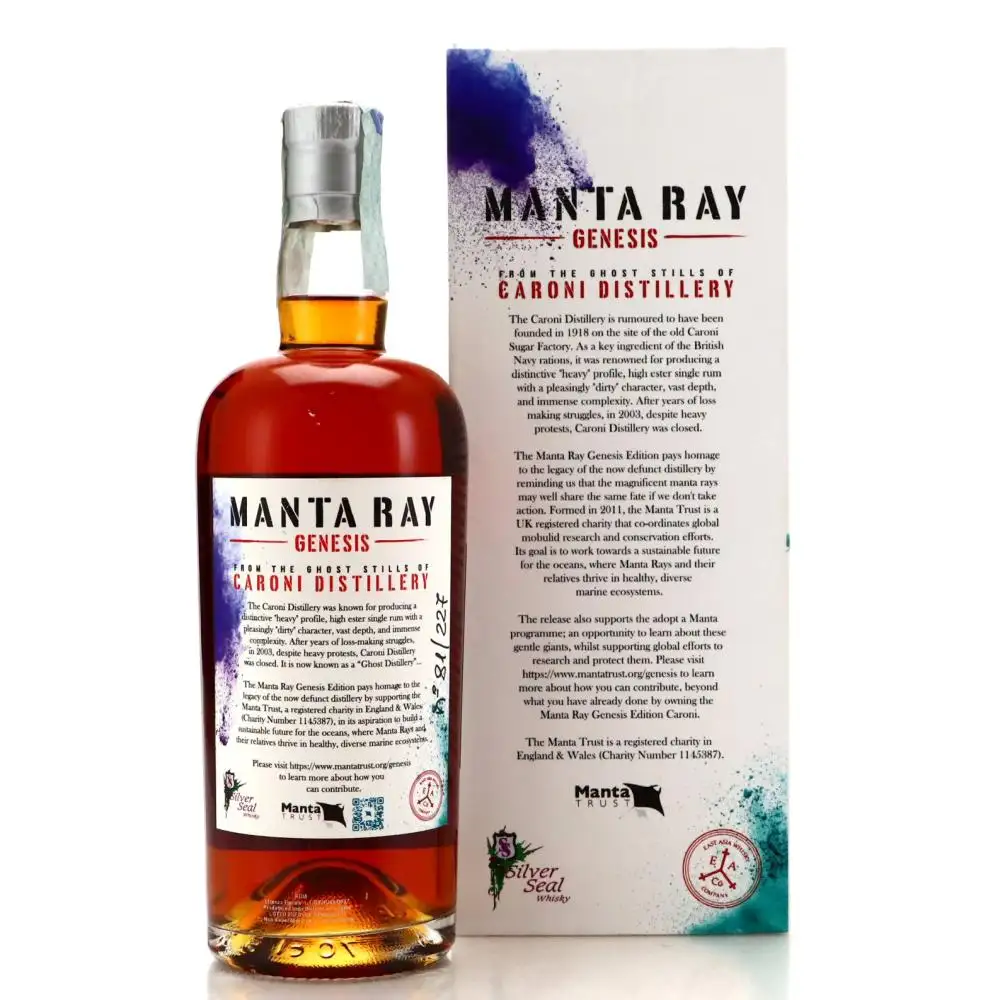 Hochauflösendes Bild von Silver Seal Caroni Manta Ray Genesis 1997