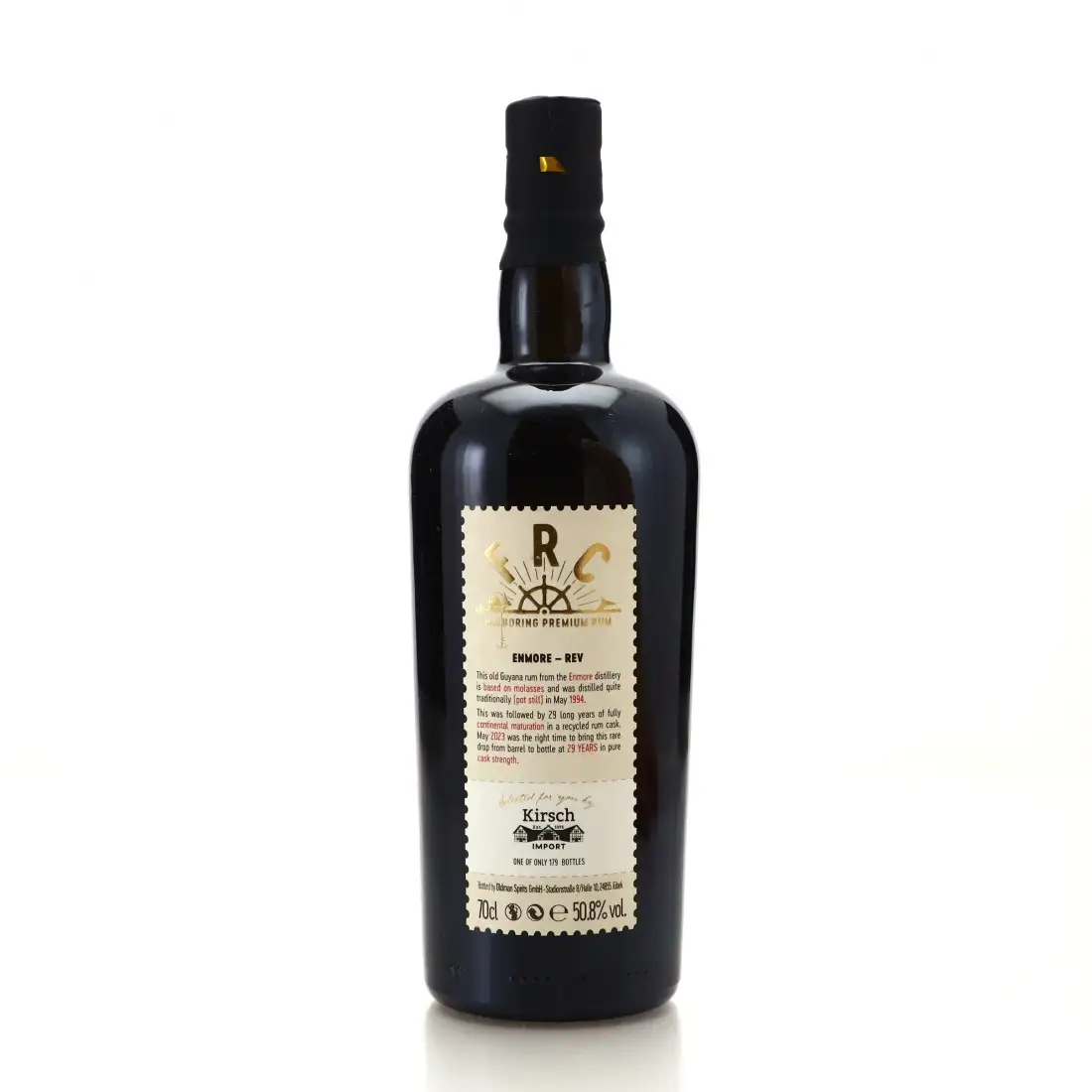 Hochauflösendes Bild von Enmore Flensburg Rum Company Guyana REV 1994