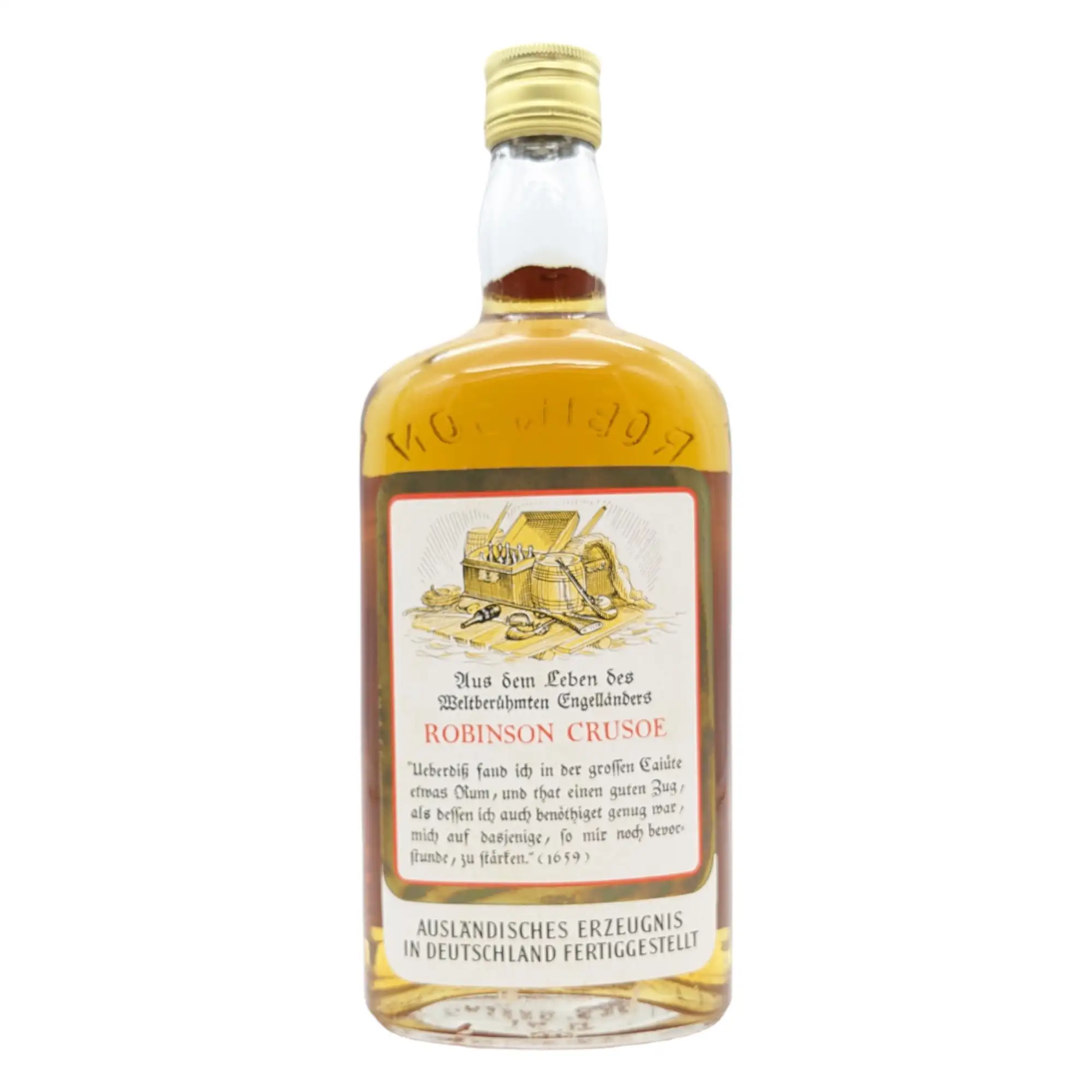 High resolution image of Bremer Rum Contor Robinson Golden Jamaica Rum Light Golden