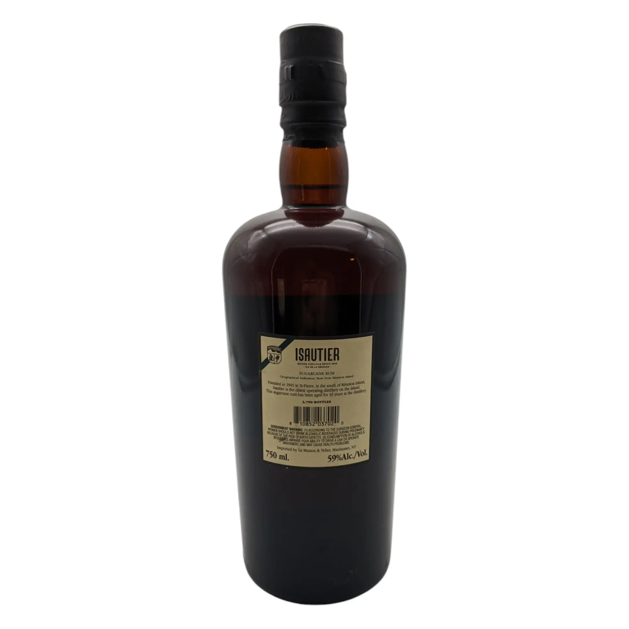 Hochauflösendes Bild von Velier Isautier Sugarcane Rum (Small Batch) 2006