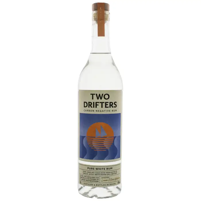 Bottle of Two Drifters Distillery Two Drifters Pure White Rum