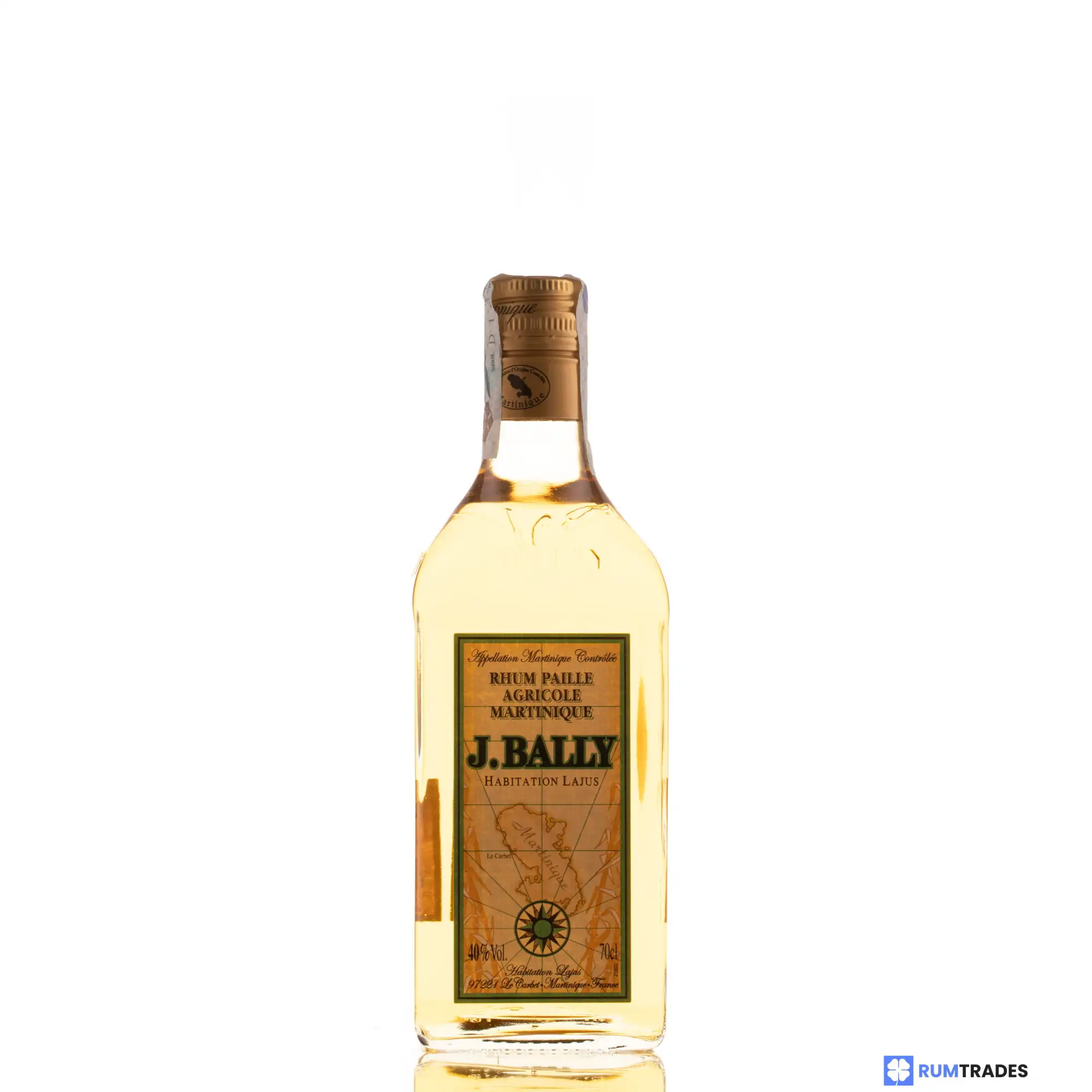 Bottle of J. Bally Habitation Lajus Rhum Paille