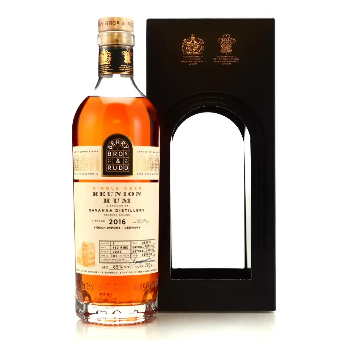 Bottle of Berry Bros & Rudd Savanna Réunion Rum (Bottled for Kirsch) 2016