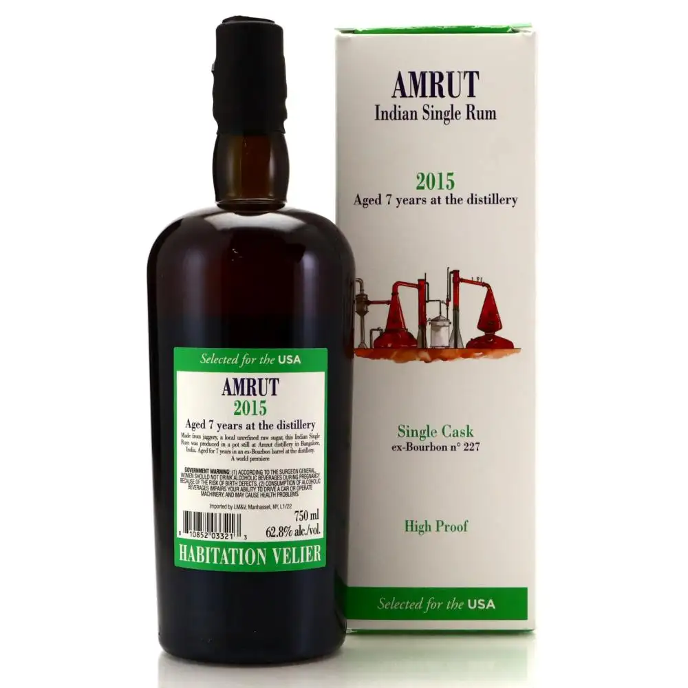 Hochauflösendes Bild von Habitation Velier Amrut Indian Pure Single Rum (Selection for the USA) 2015