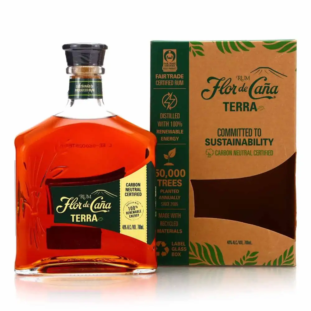 Bottle of Flor de Caña TERRA 2017