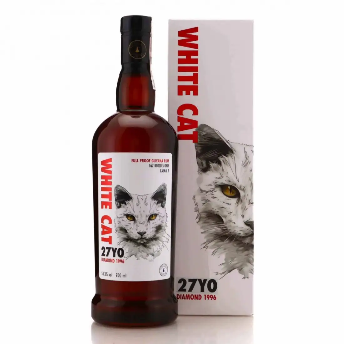 Bottle of Precious Liquors Diamond White Cat 1996