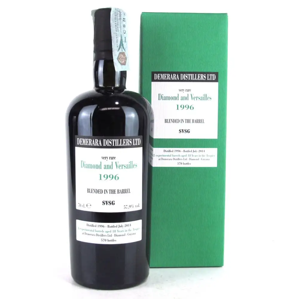 Bottle of Velier Diamond & Versailles SVSG 1996