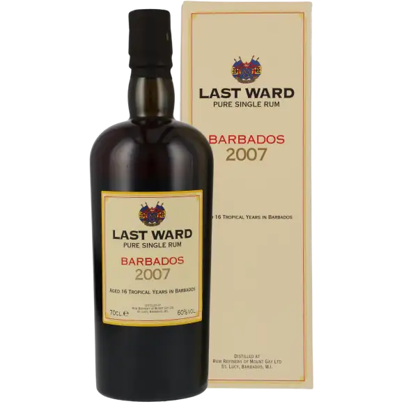 Bottle of Velier Mount Gay Last Ward Barbados (Pure Single Rum) 2007