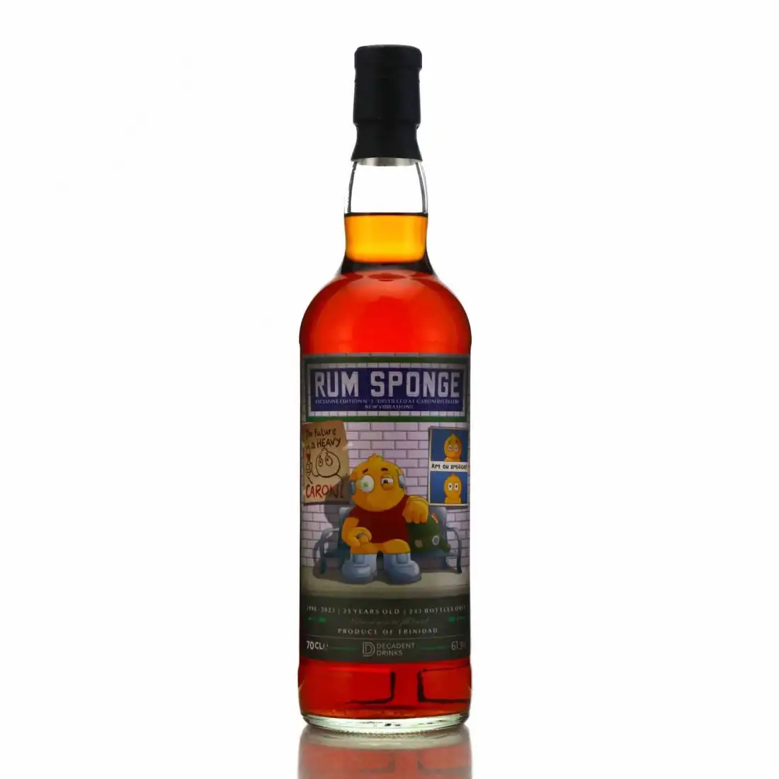 Bottle of Caroni Rum Sponge Exclusive Edition No. 3 1998