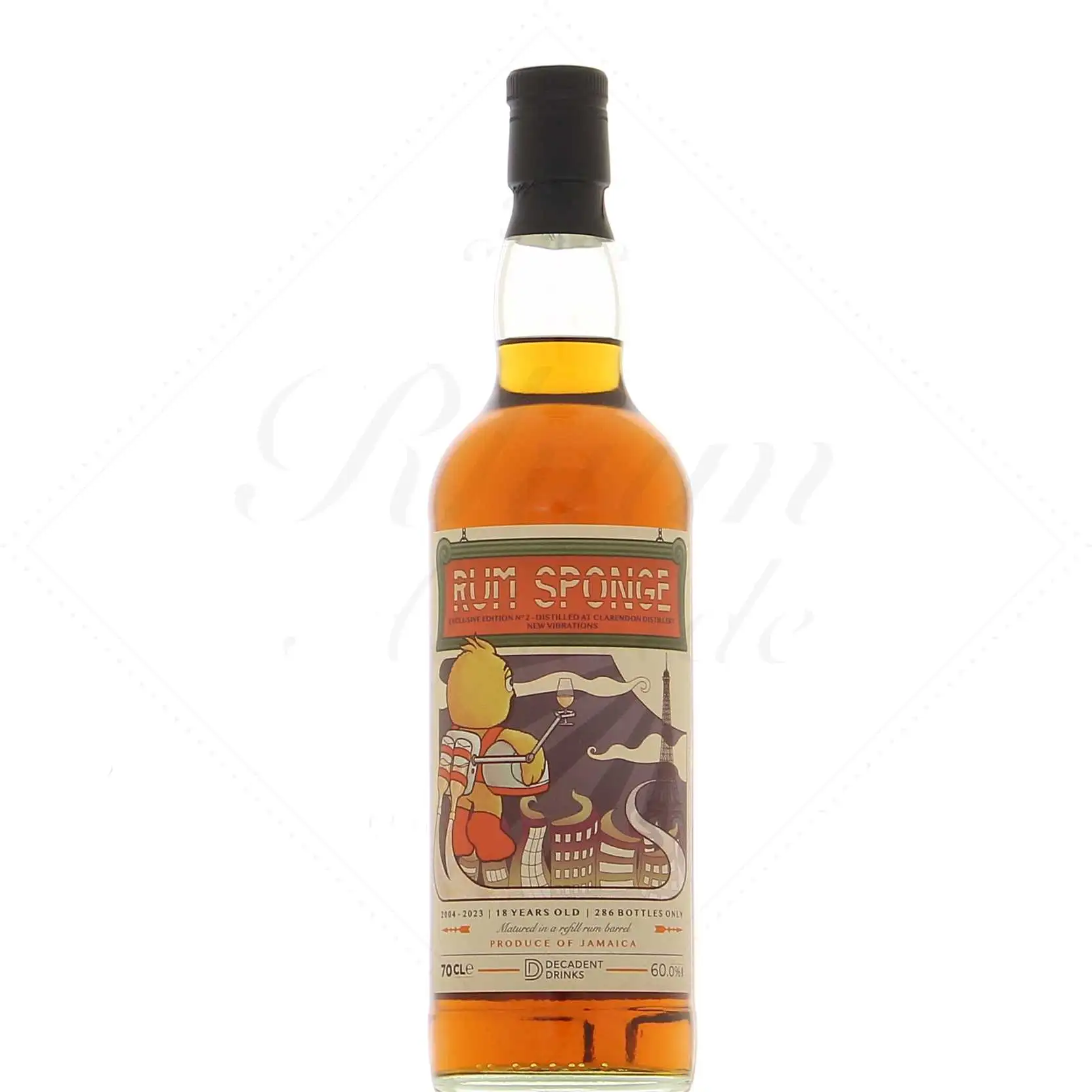 Bottle of Clarendon Rum Sponge Exclusive Edition No. 2 2004