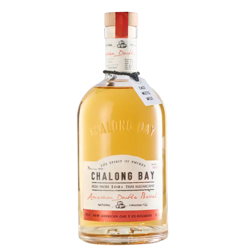 Bottle of Chalong Bay Distillery Double Barrel New American Oak x Ex Bourbon 2023