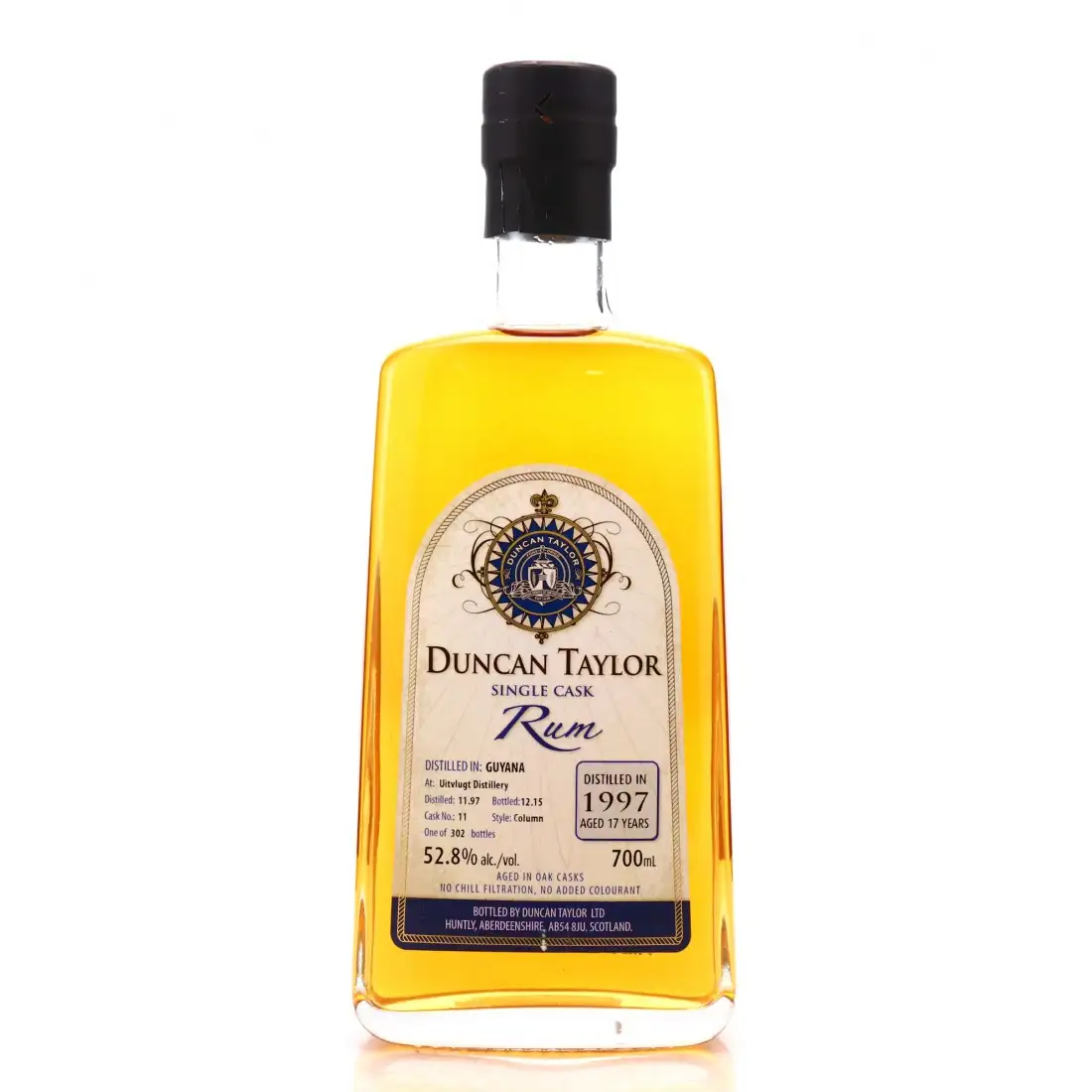 Bottle of Duncan Taylor Uitvlugt Single Cask Rum 1997