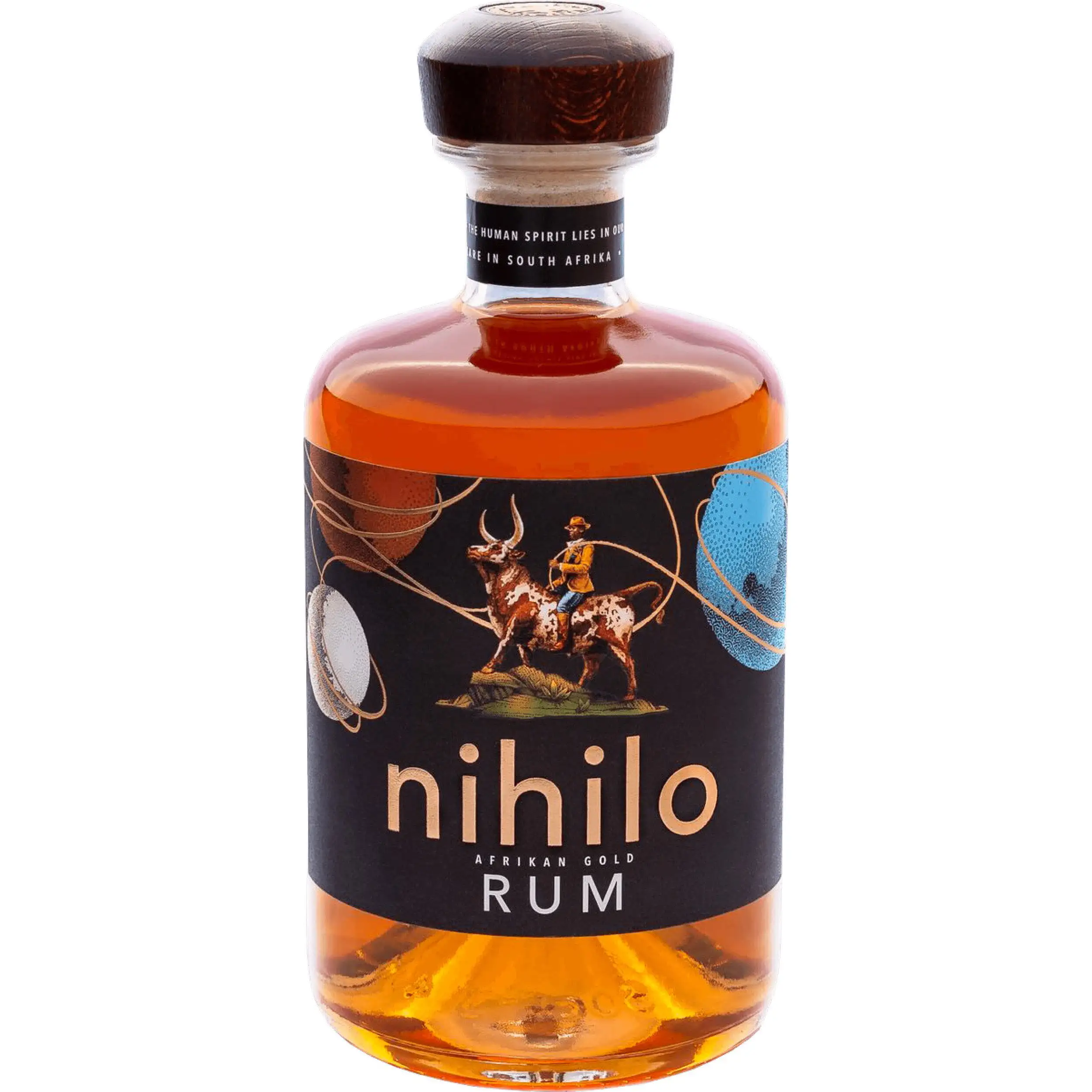 Bottle of Nihilo Afrikan Gold Rum