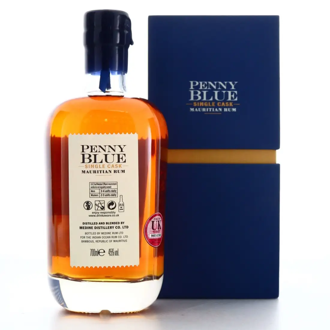 Hochauflösendes Bild von Medine Estate Penny Blue Single Cask 2006