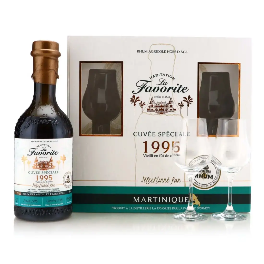 Bottle of La Confrérie du Rhum La Favorite Cuvée Spéciale La Confrérie du Rhum 1995