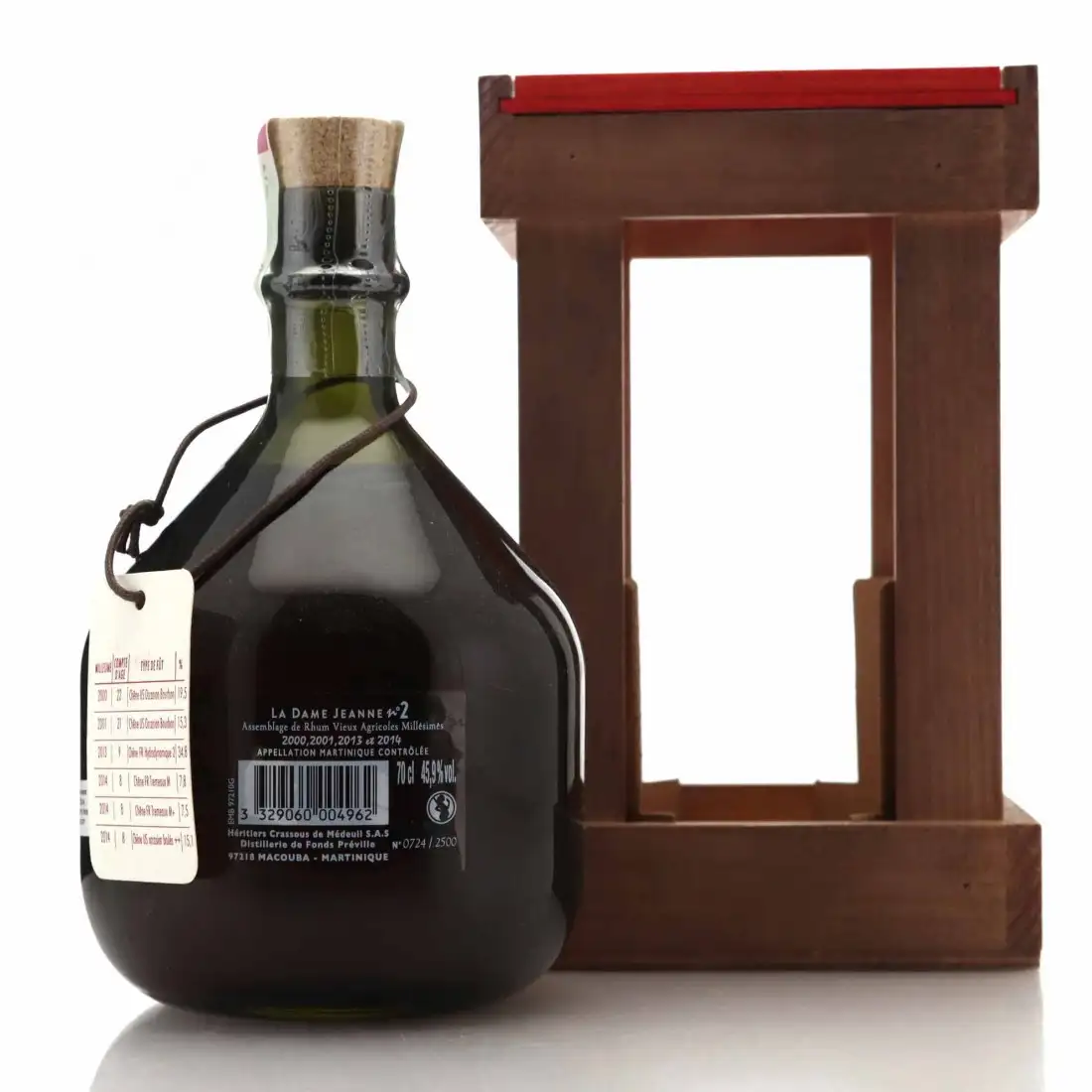 Hochauflösendes Bild von Rhum J.M La Dame Jeanne Numéro 2 2023