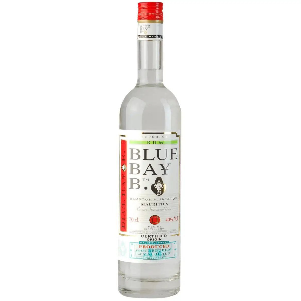 Bottle of Medine Estate Blue Bay Superior White Rum