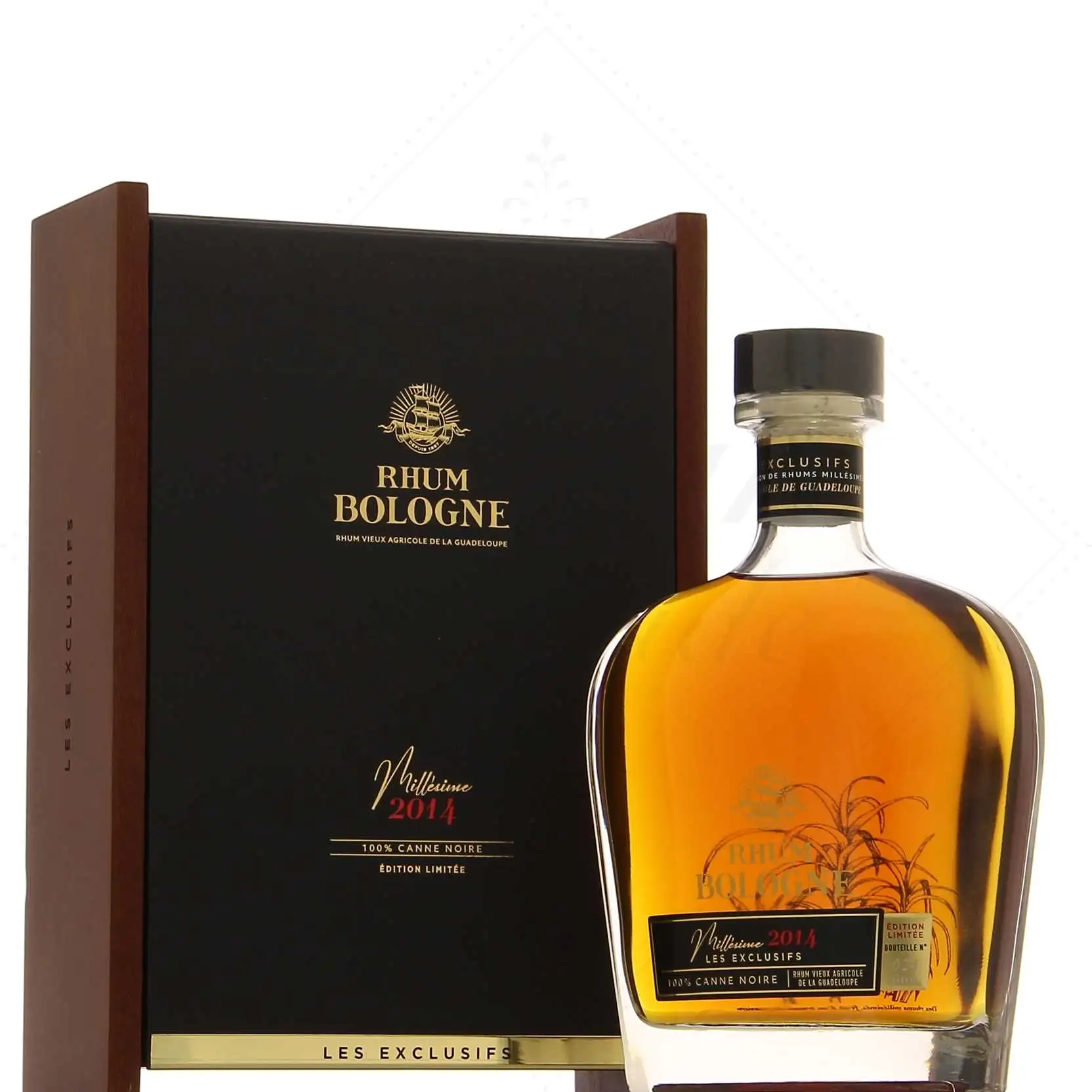 Bottle of Bologne Les Exclusifs - Rhum vieux de Guadeloupe  (100% Canne Noire) 2014