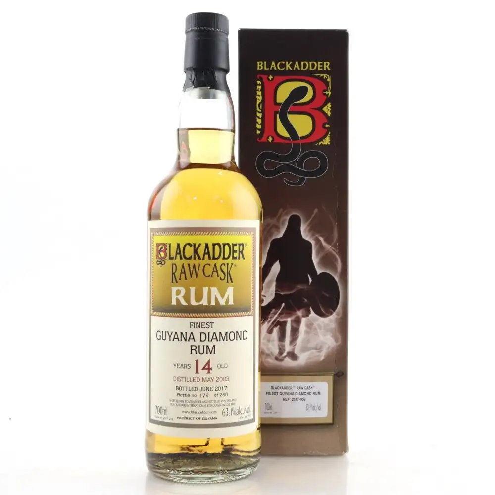 Bottle of Blackadder Diamond Raw Cask Rum 2003