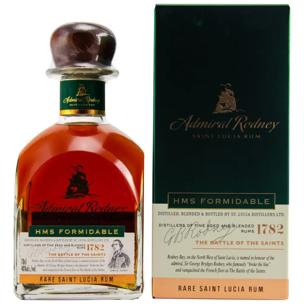 Bottle of Admiral Rodney HMS Formidable