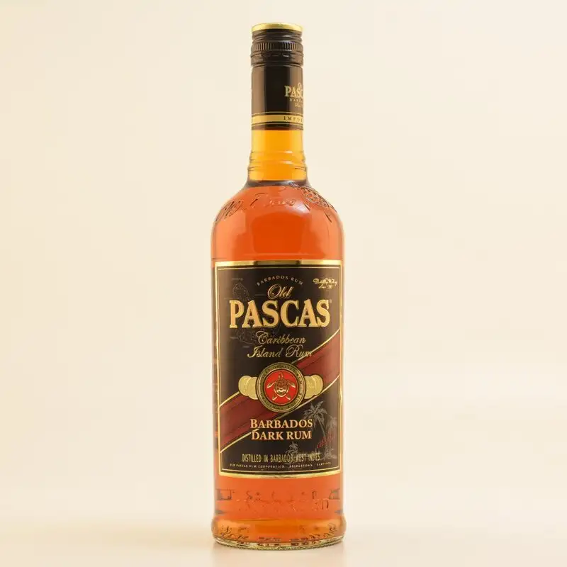 Bottle of Old Pascas Dark Rum