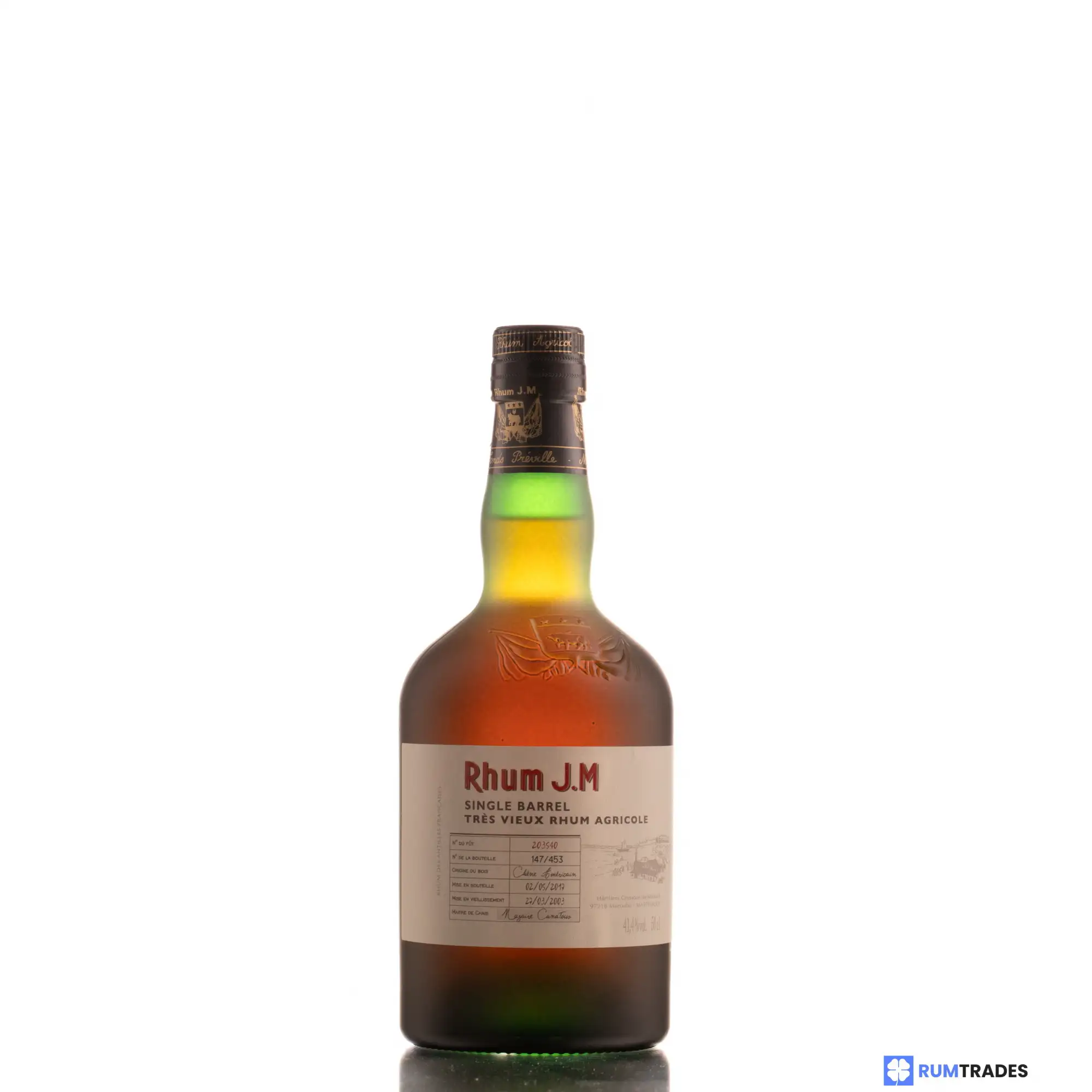 Hochauflösendes Bild von Rhum J.M Single Barrel 2003